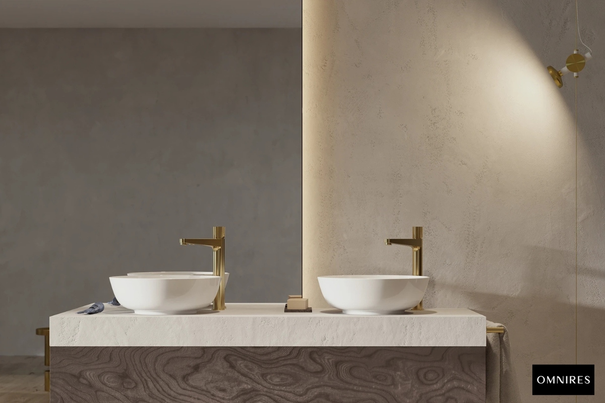 OMNIRES SILK M+ Umywalka nablatowa biała