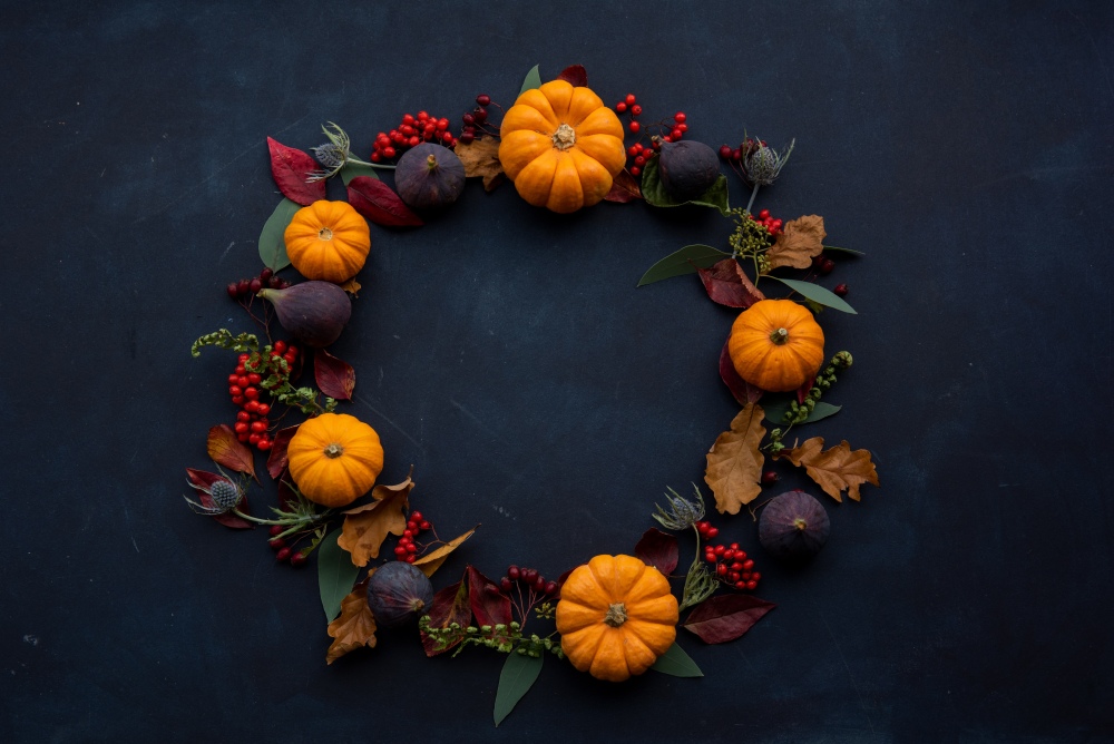 jesienna dekoracja na stół, jak udekorować jesienny stół, jesień w domu