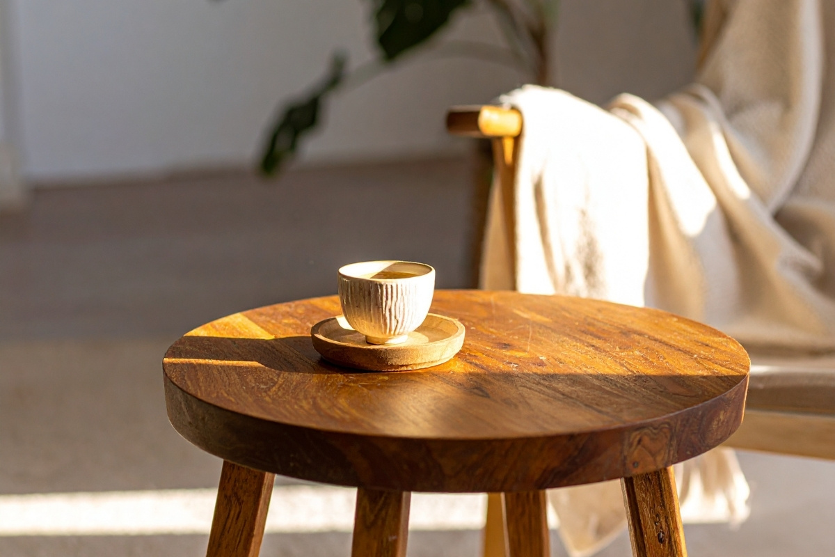 Zbyt mały stolik kawowy a bałagan w salonie