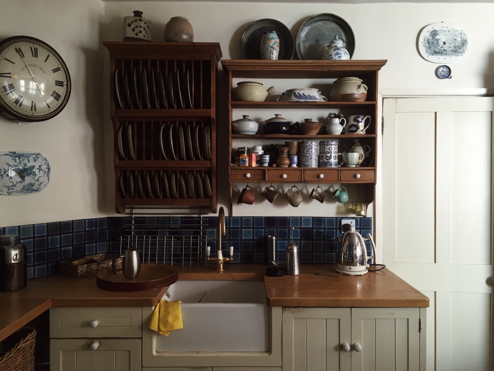 mozaika w kuchni, mozaika nad blatem w kuchni, mozaika między szafkami kuchennymi