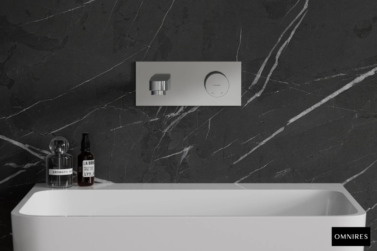 OMNIRES CONTOUR Bateria umywalkowa podtynkowa chrom połysk