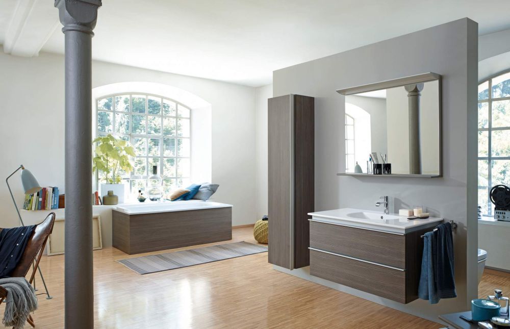 duravit darling new meble łazienkowe, duravit meble do łazienki, brązowe meble do łazienki