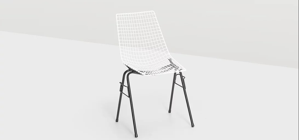 siatkowe krzesło sztaba, henryk sztaba projekty, siatkowe krzesło polski design