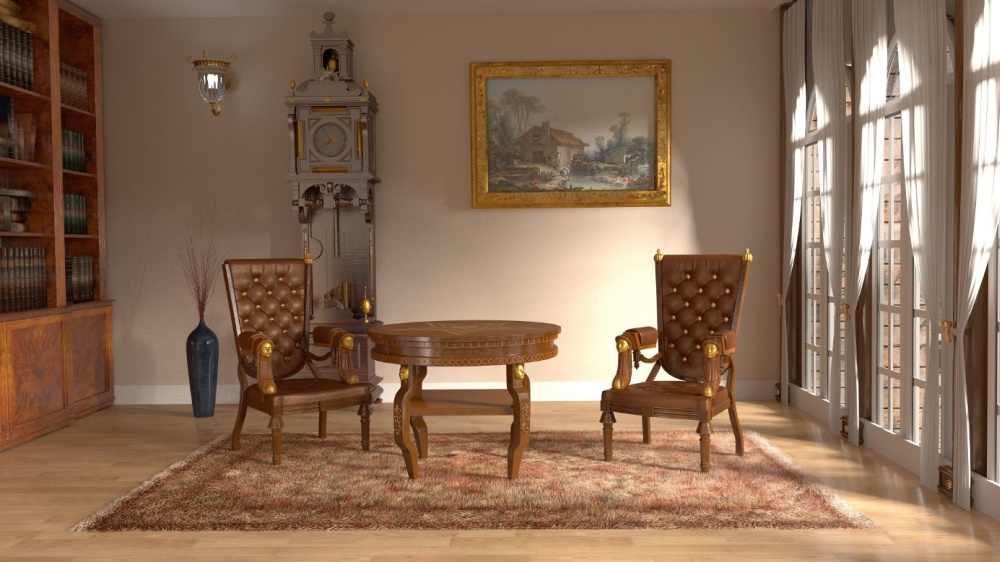 Salon z charakterystycznymi dla stylu klasycznego meblami - www.dekoportal.pl meble w stylu klasycznym, meble do salony w stylu klasycznym, klasyczne meble do salonu
