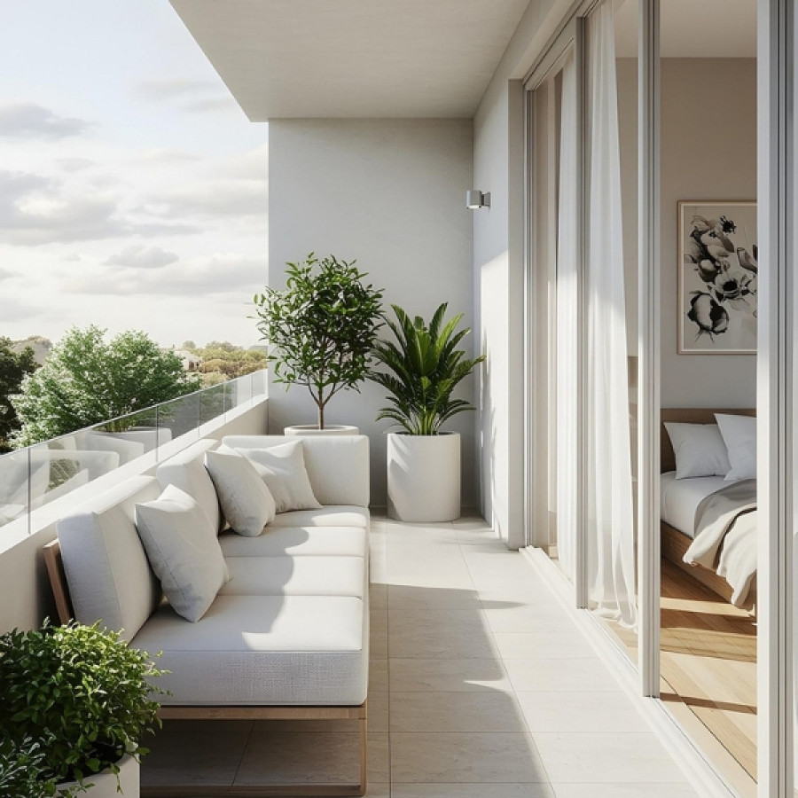 Balkon w bloku ma 4 m2. Te aranżacje udowadniają, że to wystarczy