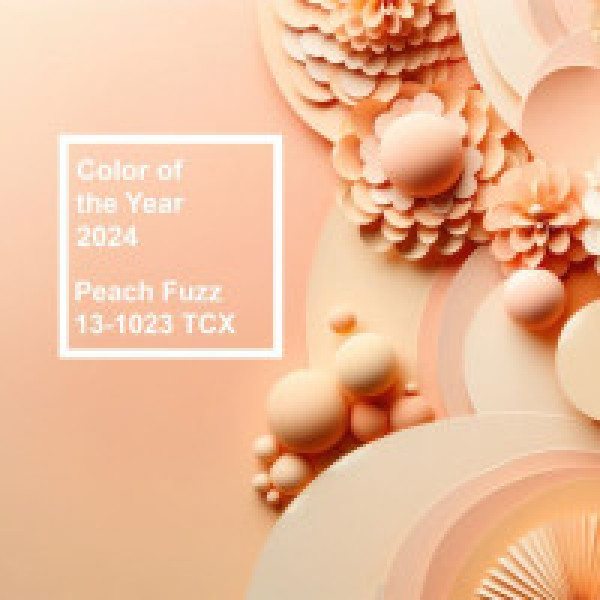 Kolor roku 2024: peach fuzz we wnętrzach!